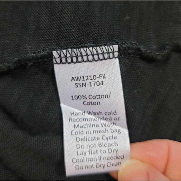 ATM Slub Jersey Boyfriend V-Neck Tee in Black Size M/L - Picture 12 of 14